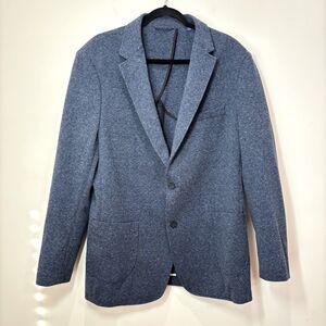 Artefact Mens Unstructured Knit Blazer XL Sportcoat Navy Blue Preppy Corporate